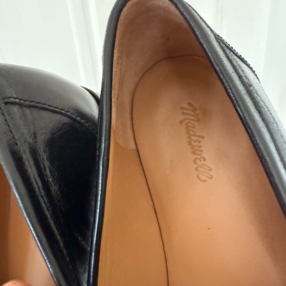 Madewell Sleek Black Leather Loafers - Picture 2 of 3